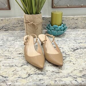 🔥Closet Clear Out🔥. Cole Haan Tan Kitten Heels with Slingback Design